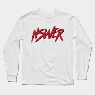 NMIXX NSWER typography Long Sleeve T-Shirt